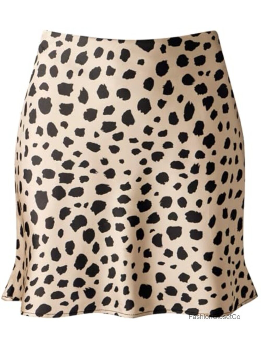 Women's Satin Mini Skirt High Elastic Waist Ruffle Bodycon Short Skirt